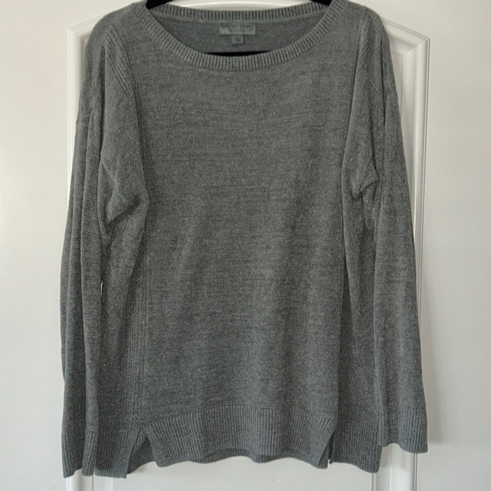 Barefoot Dreams Heather Blue Gray Women's Sweater